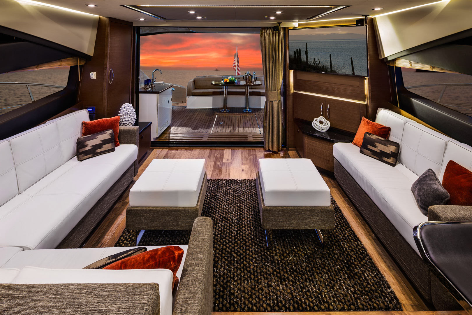 Salon Interior Megayacht Photographer Steinberger 